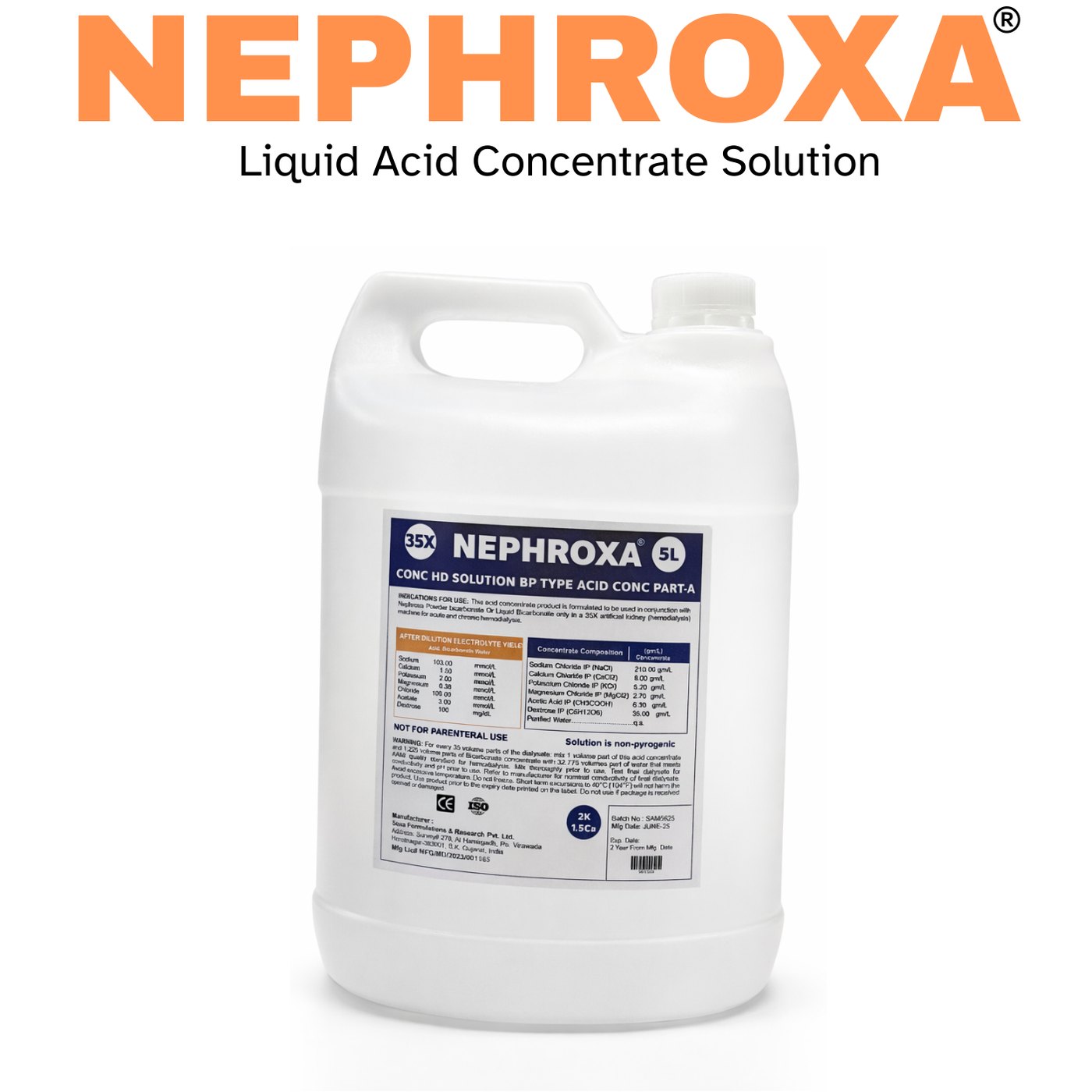 Fresenius Smart Bag Liquid Acid Concentrate Range